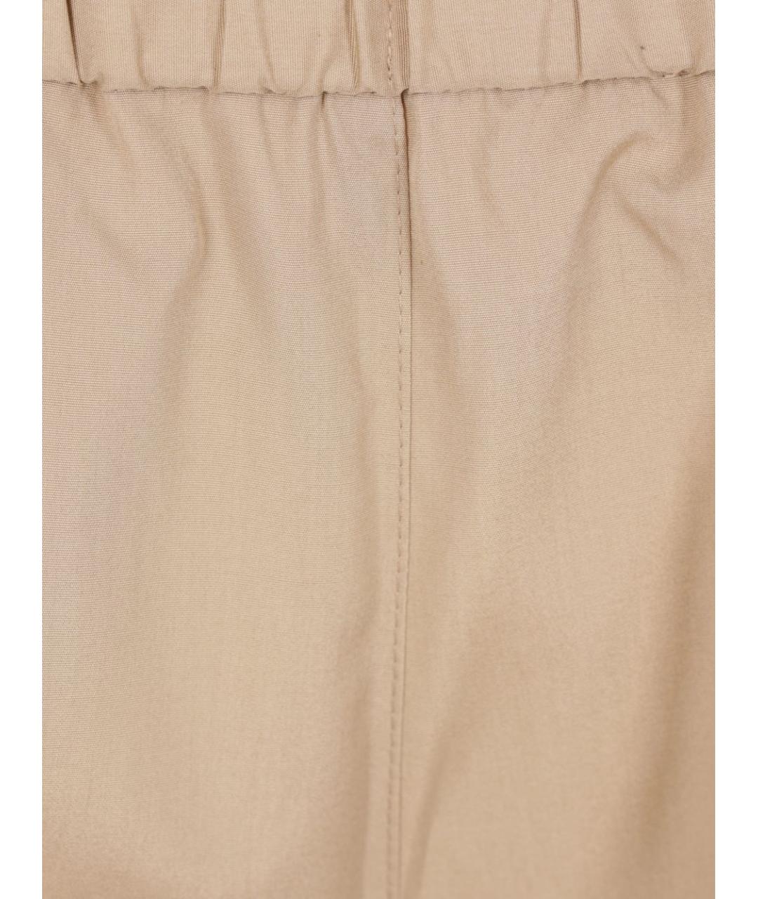 ASPESI Бежевые хлопковые прямые брюки, фото 2