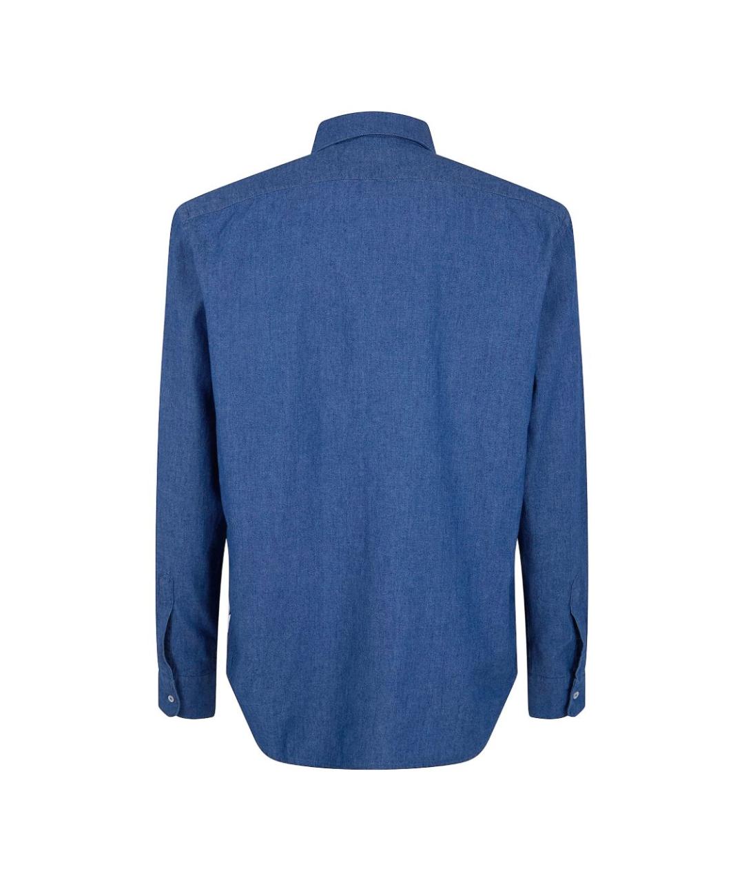ASPESI Синяя хлопковая кэжуал рубашка, фото 3