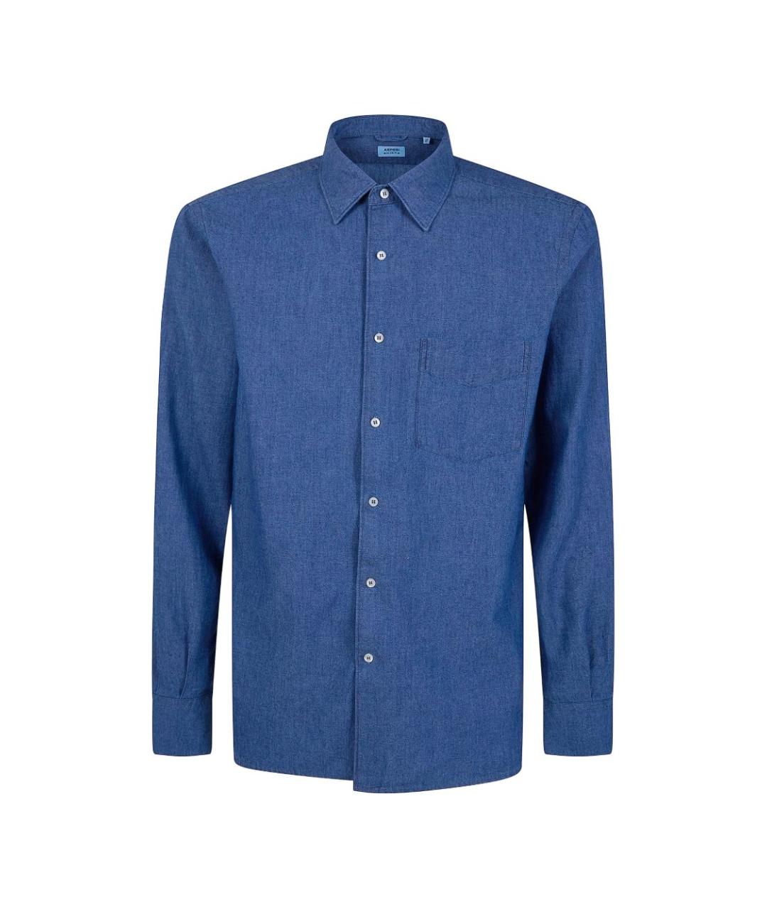 ASPESI Синяя хлопковая кэжуал рубашка, фото 1