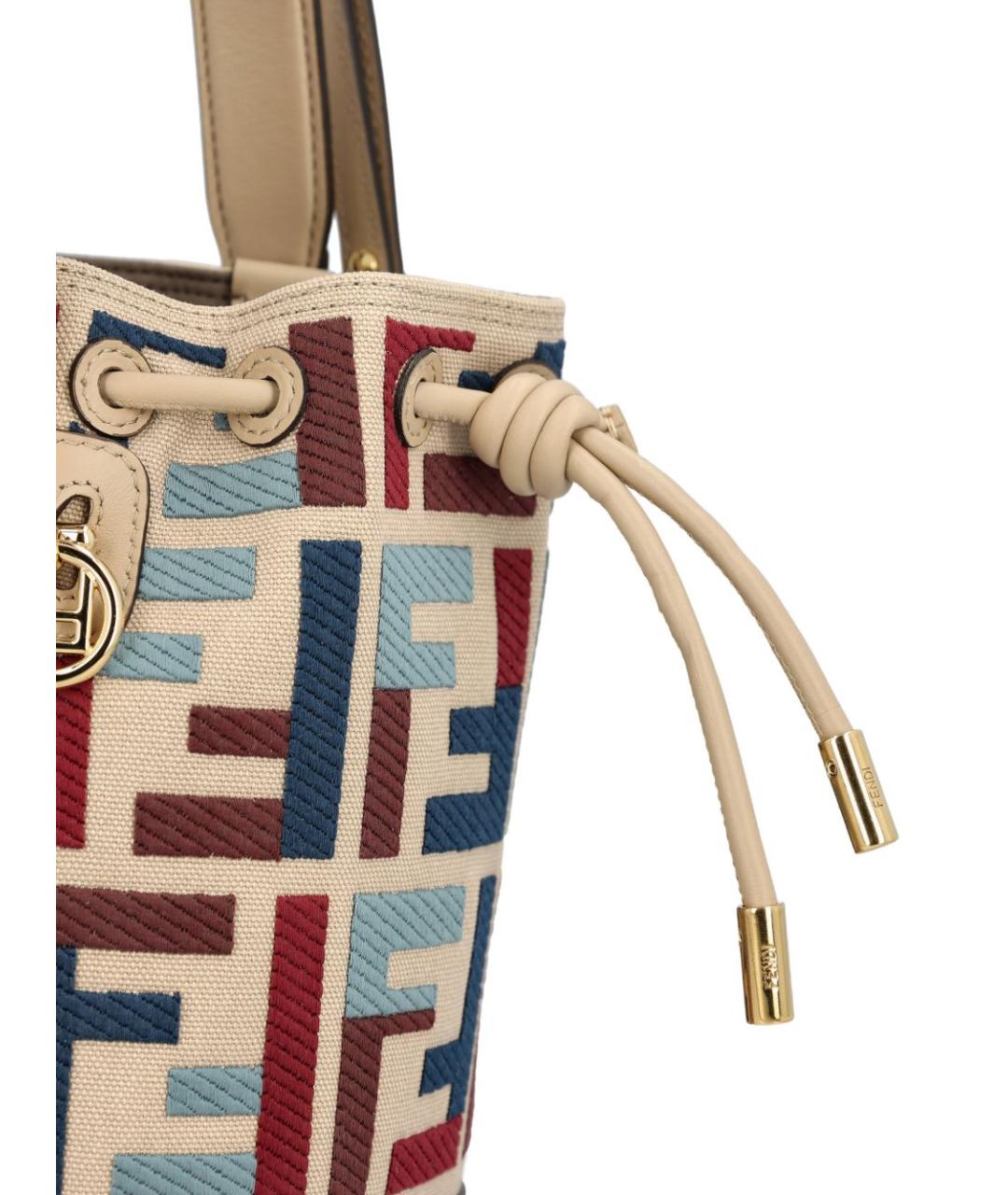 FENDI Мульти жаккардовая сумка тоут, фото 3