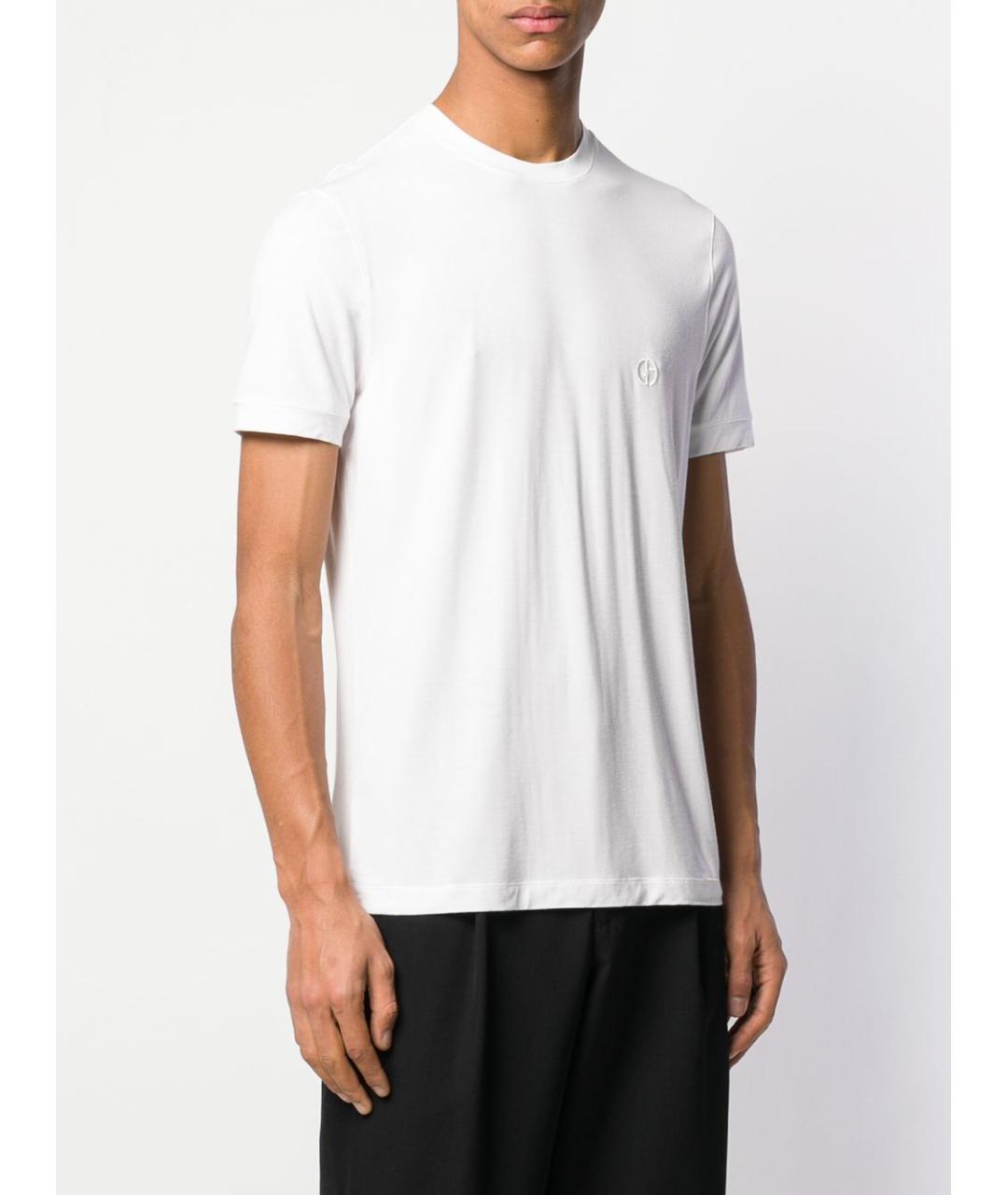 GIORGIO ARMANI Белая вискозная футболка, фото 3