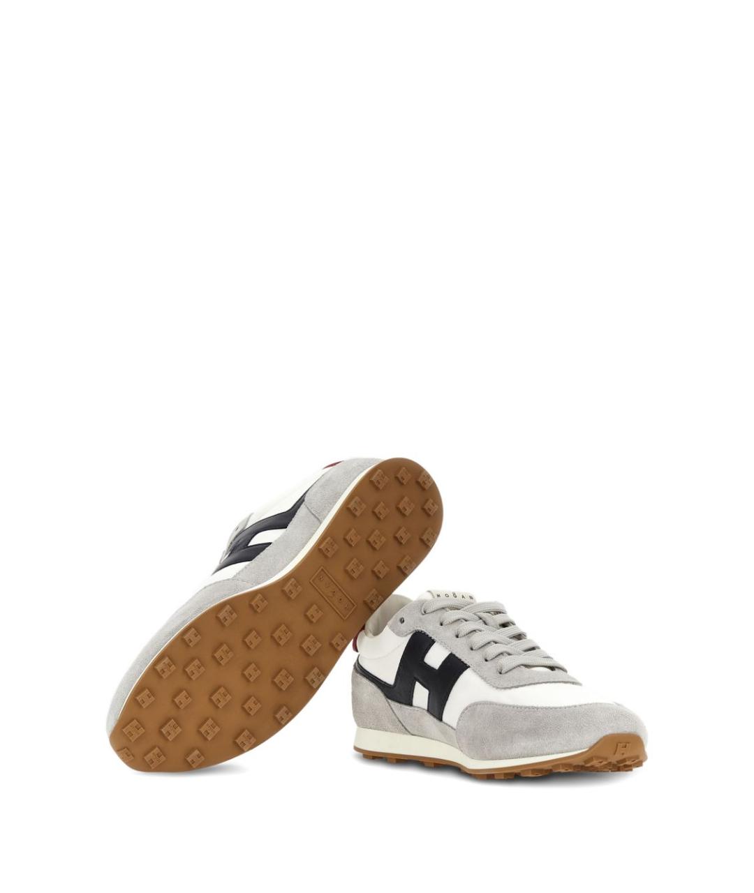 HOGAN Серые замшевые высокие кроссовки / кеды, фото 3