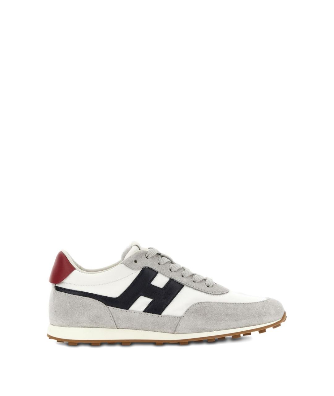 HOGAN Серые замшевые высокие кроссовки / кеды, фото 1