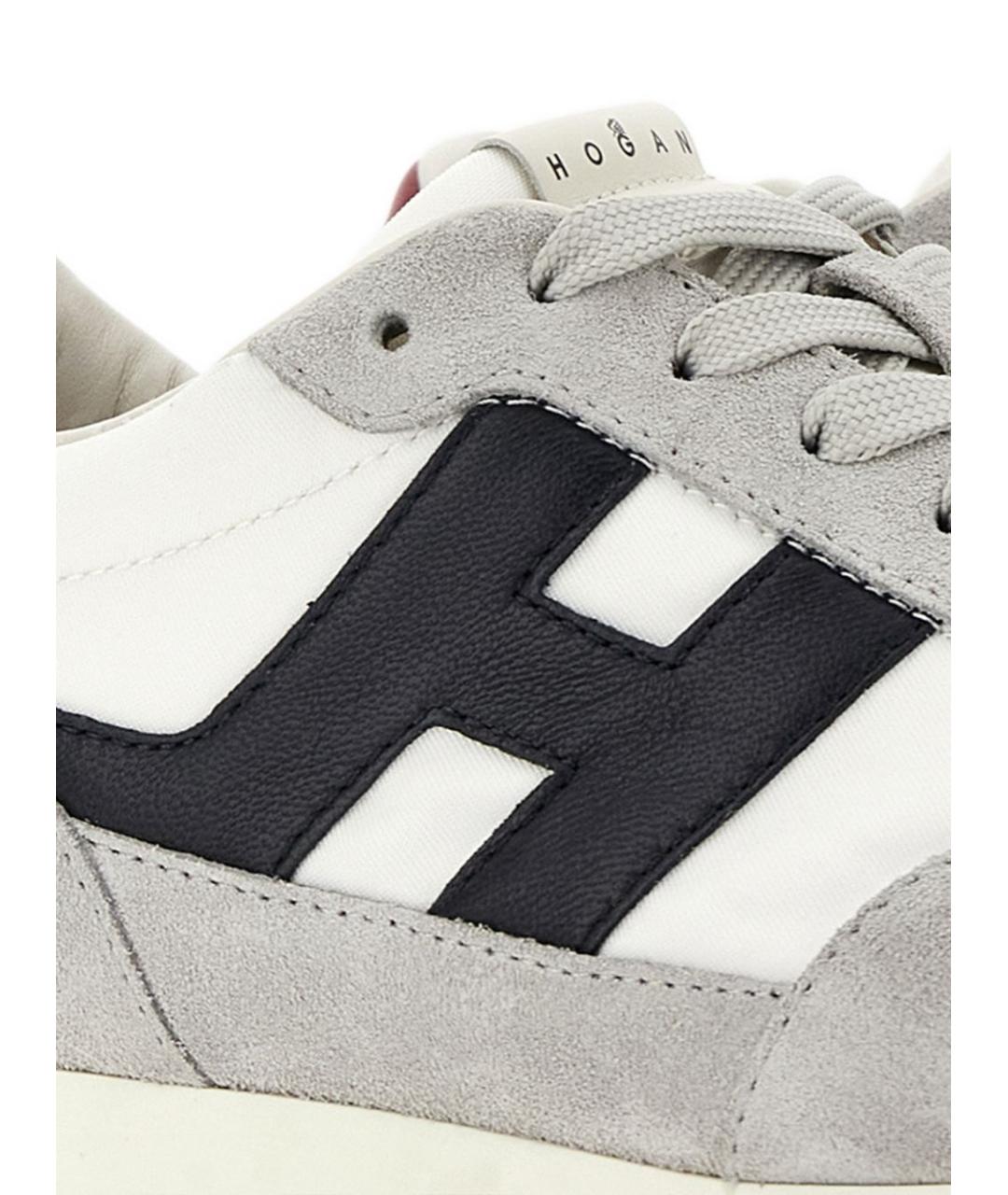 HOGAN Серые замшевые высокие кроссовки / кеды, фото 4