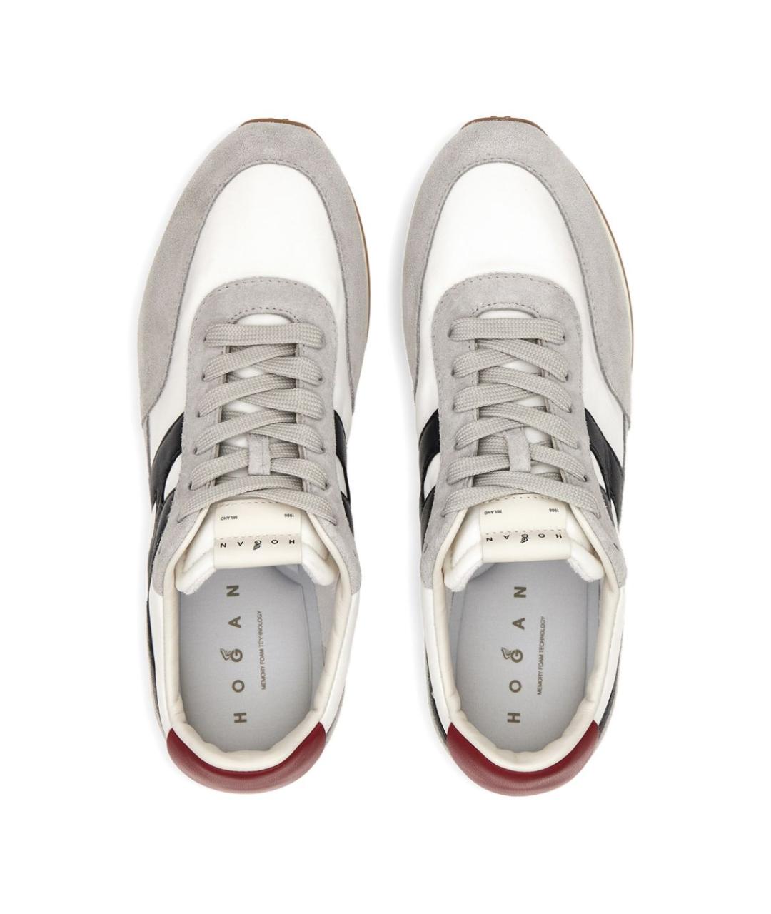 HOGAN Серые замшевые высокие кроссовки / кеды, фото 6