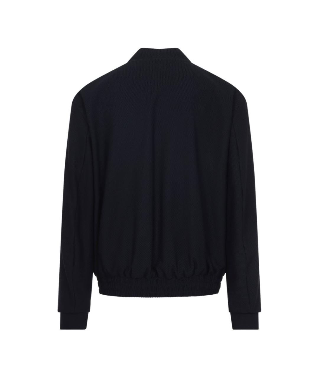 GIORGIO ARMANI Темно-синяя полиамидовая куртка, фото 2