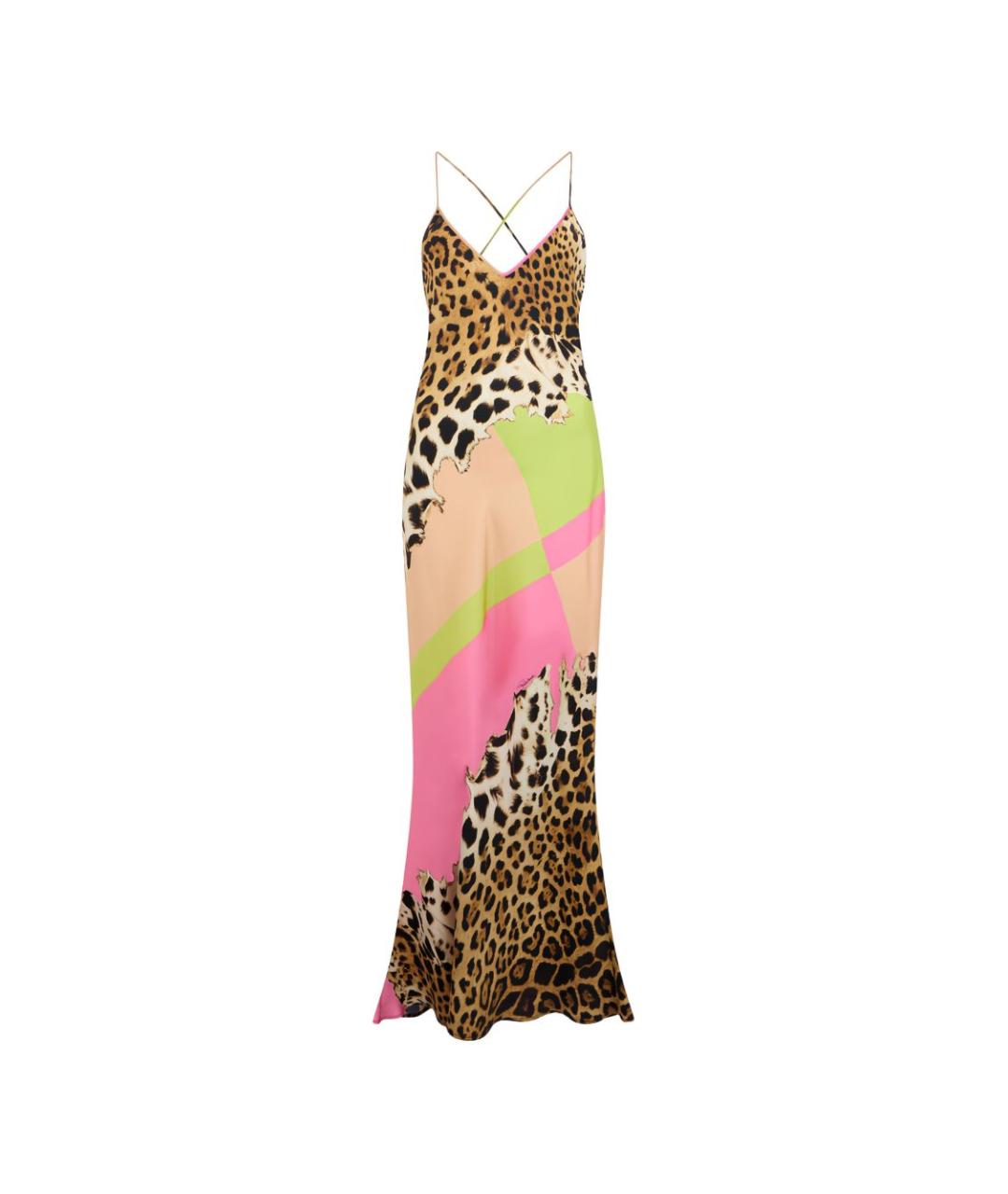 ROBERTO CAVALLI Зеленые вечернее платье, фото 1