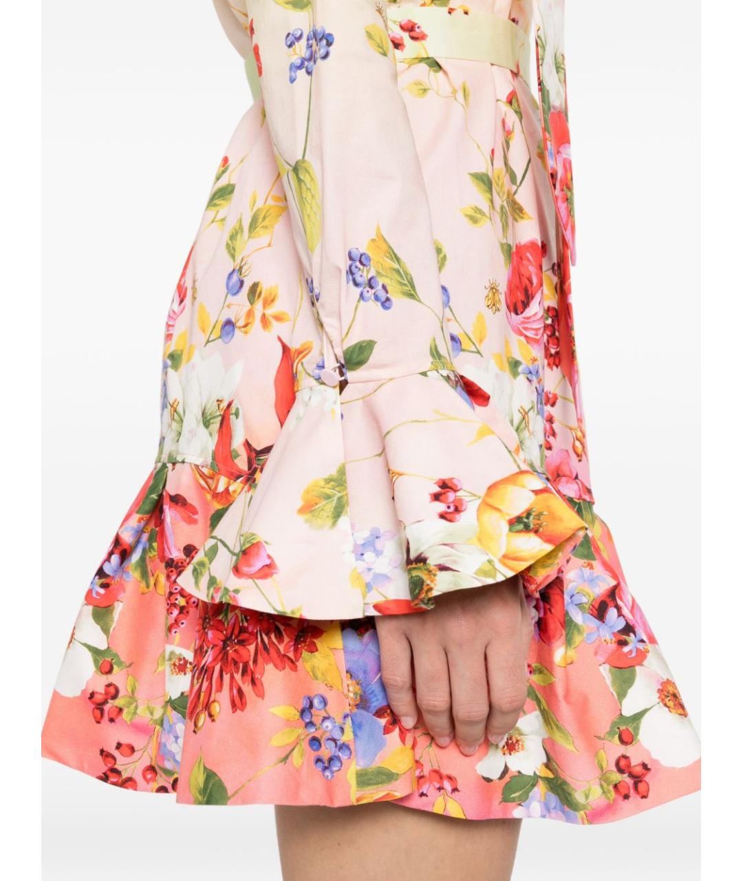 ROBERTO CAVALLI Мульти хлопковое платье, фото 2