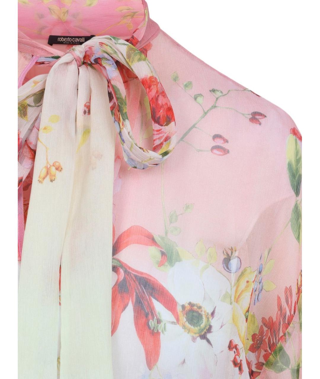 ROBERTO CAVALLI Мульти шелковая блузы, фото 3