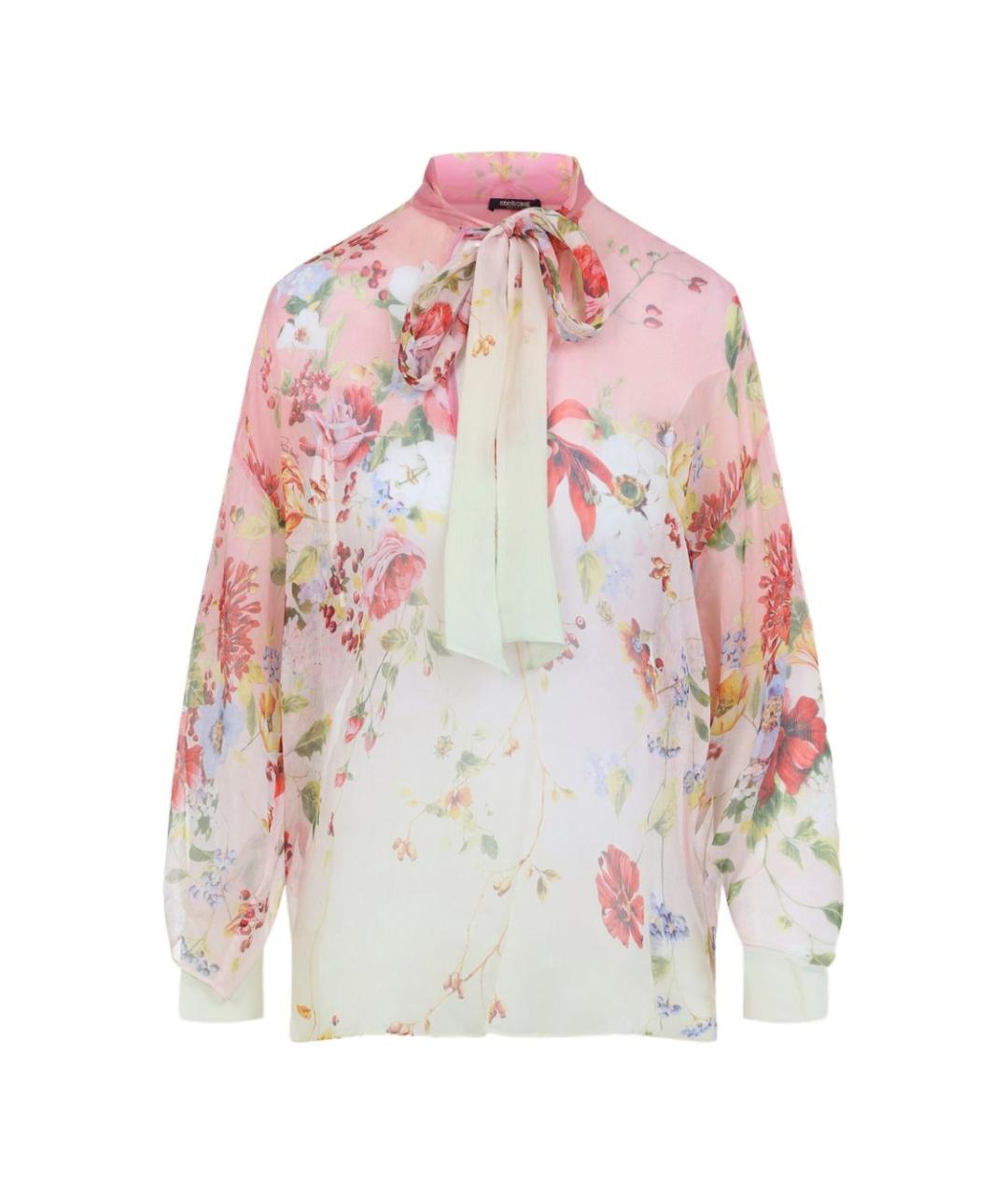 ROBERTO CAVALLI Мульти шелковая блузы, фото 1