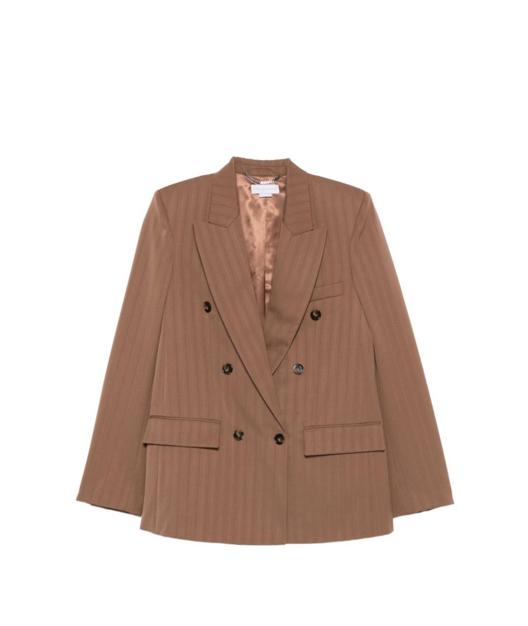 STELLA MCCARTNEY Коричневый вискозный жакет/пиджак, фото 6