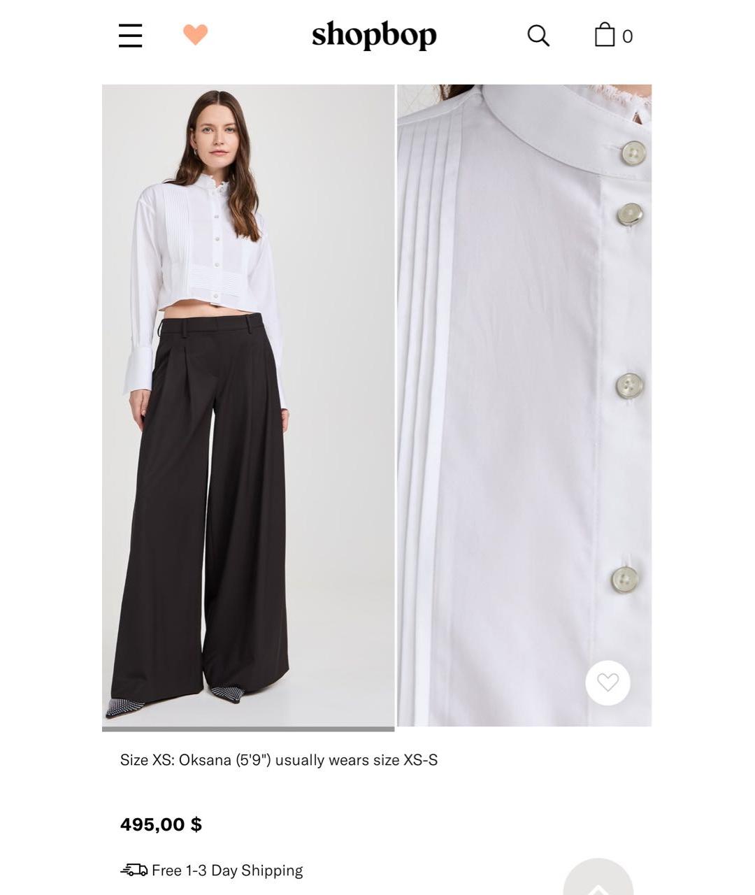 HELMUT LANG Белая хлопковая рубашка, фото 8