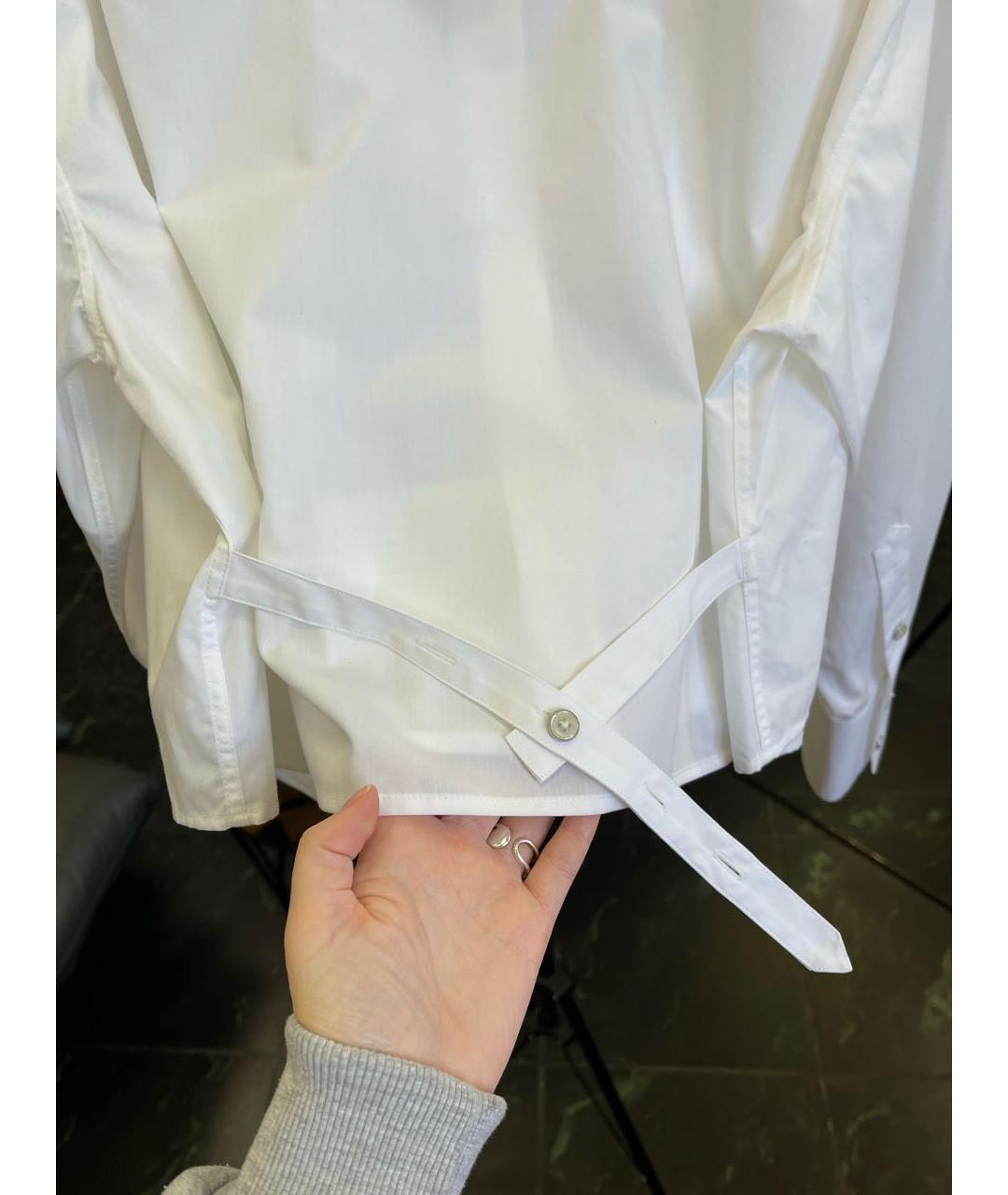 HELMUT LANG Белая хлопковая рубашка, фото 4