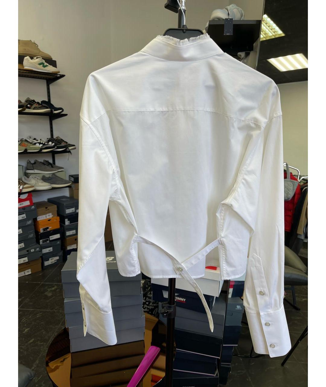 HELMUT LANG Белая хлопковая рубашка, фото 3