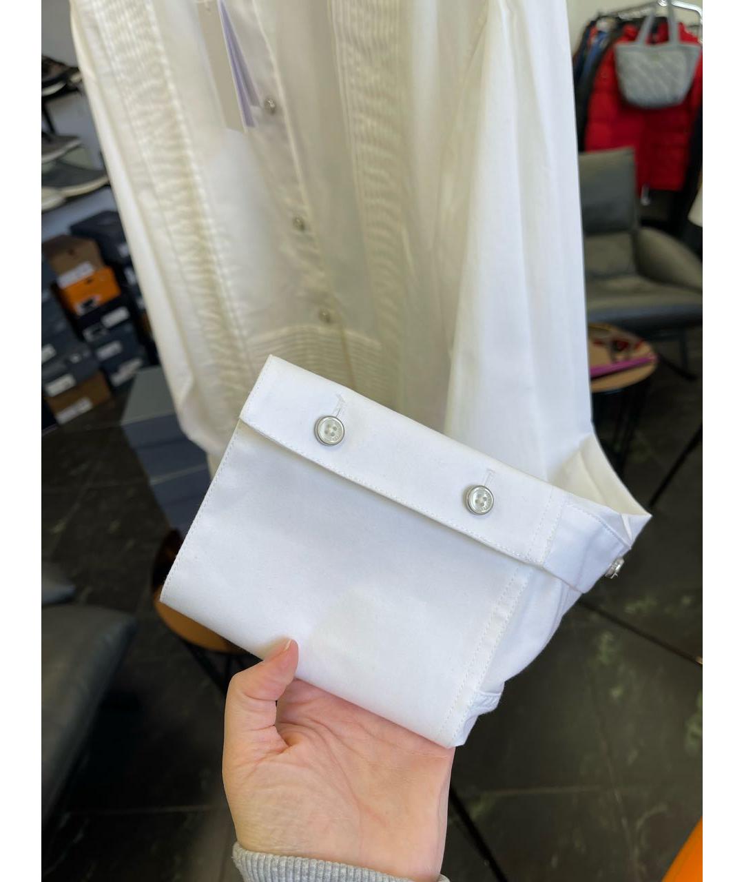 HELMUT LANG Белая хлопковая рубашка, фото 6