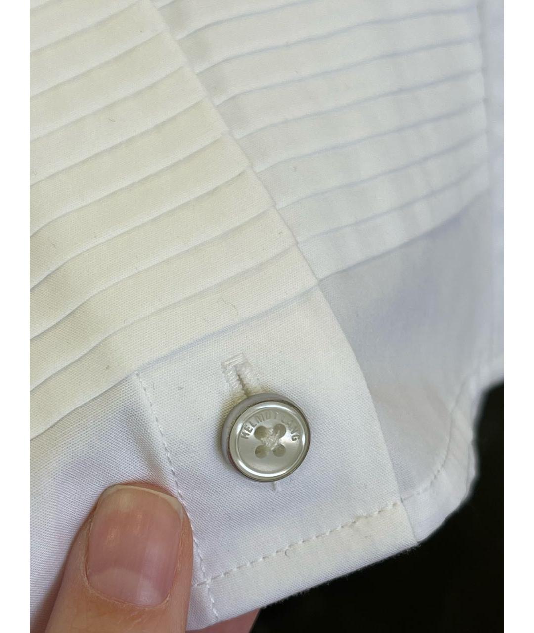 HELMUT LANG Белая хлопковая рубашка, фото 5
