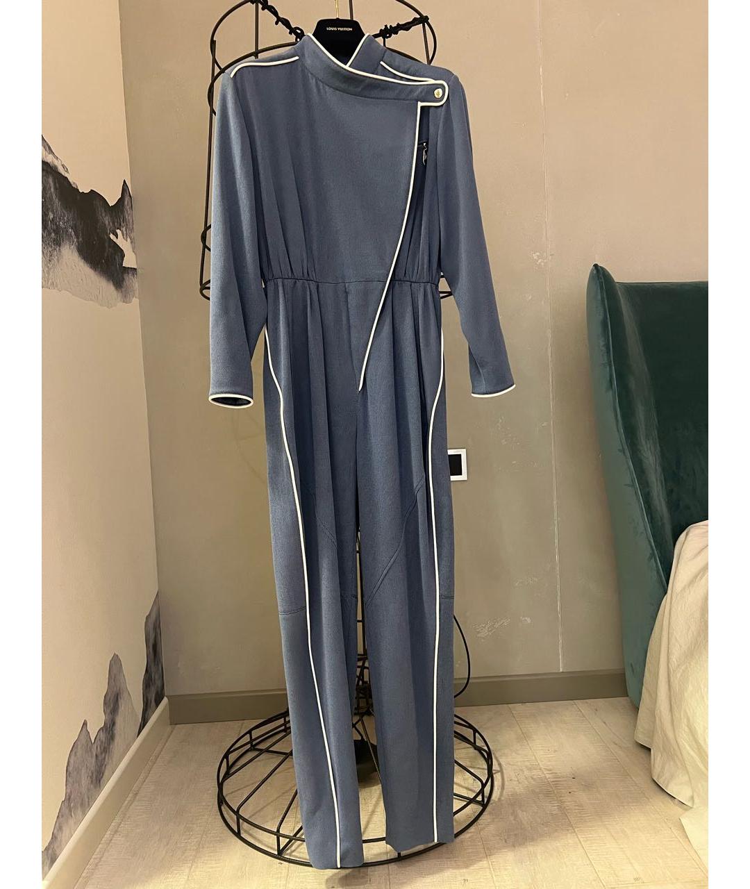 LOUIS VUITTON Голубой полиэстеровый комбинезон, фото 8