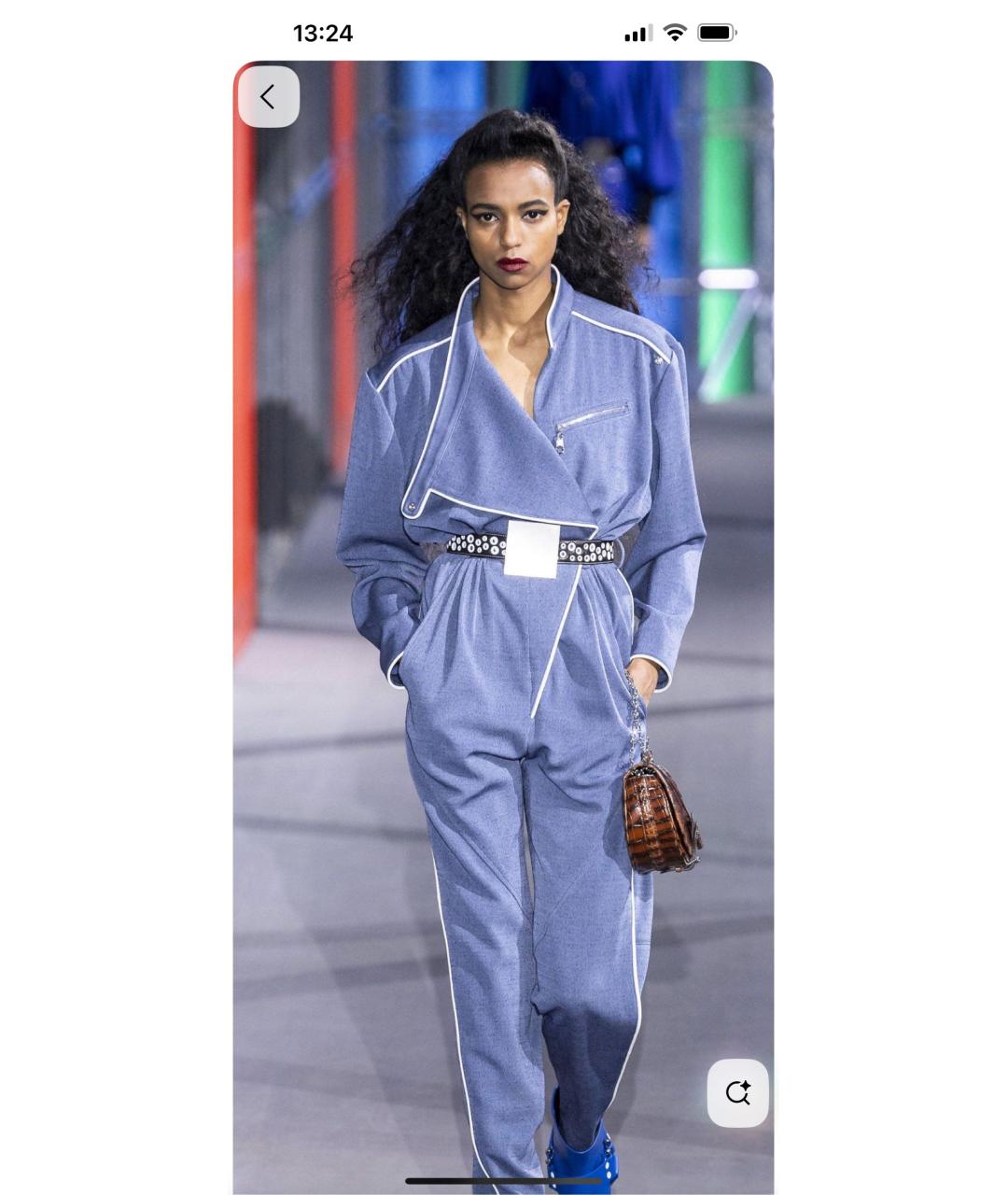 LOUIS VUITTON Голубой полиэстеровый комбинезон, фото 4