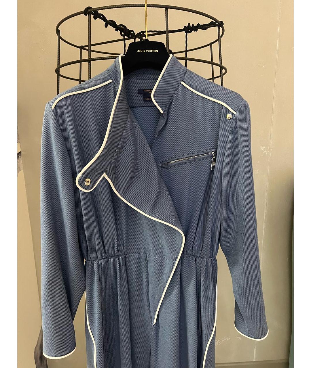 LOUIS VUITTON Голубой полиэстеровый комбинезон, фото 3