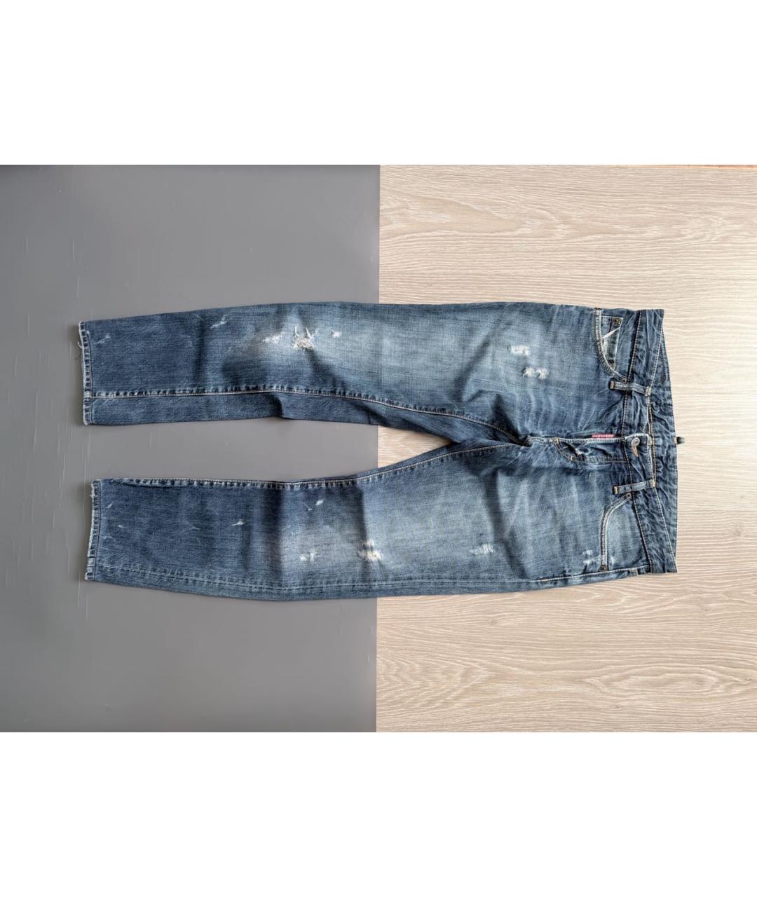 DSQUARED2 Синие хлопковые джинсы скинни, фото 7