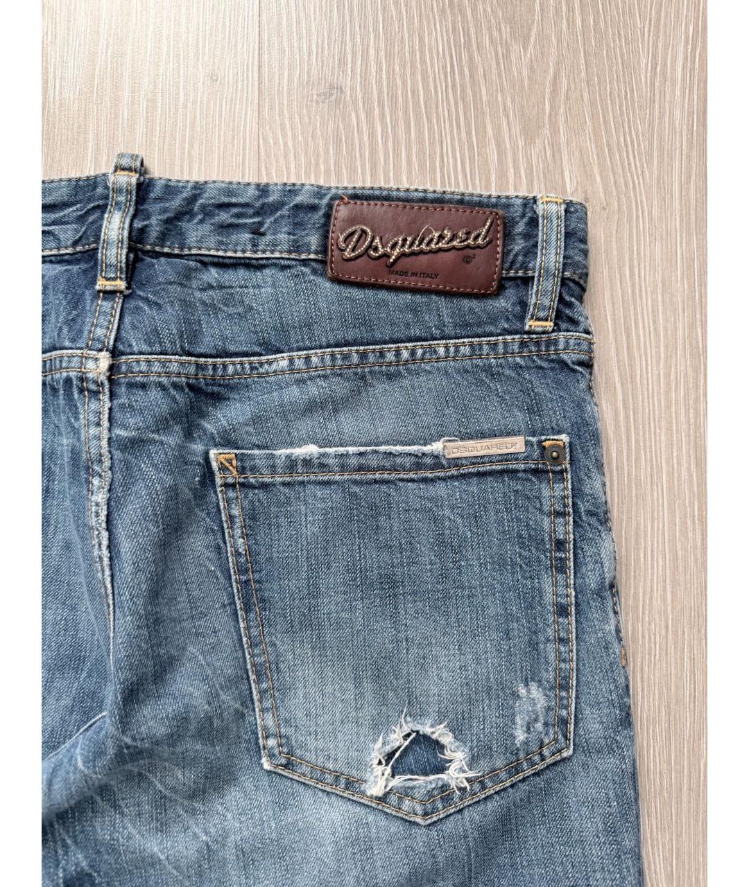 DSQUARED2 Синие хлопковые джинсы скинни, фото 4