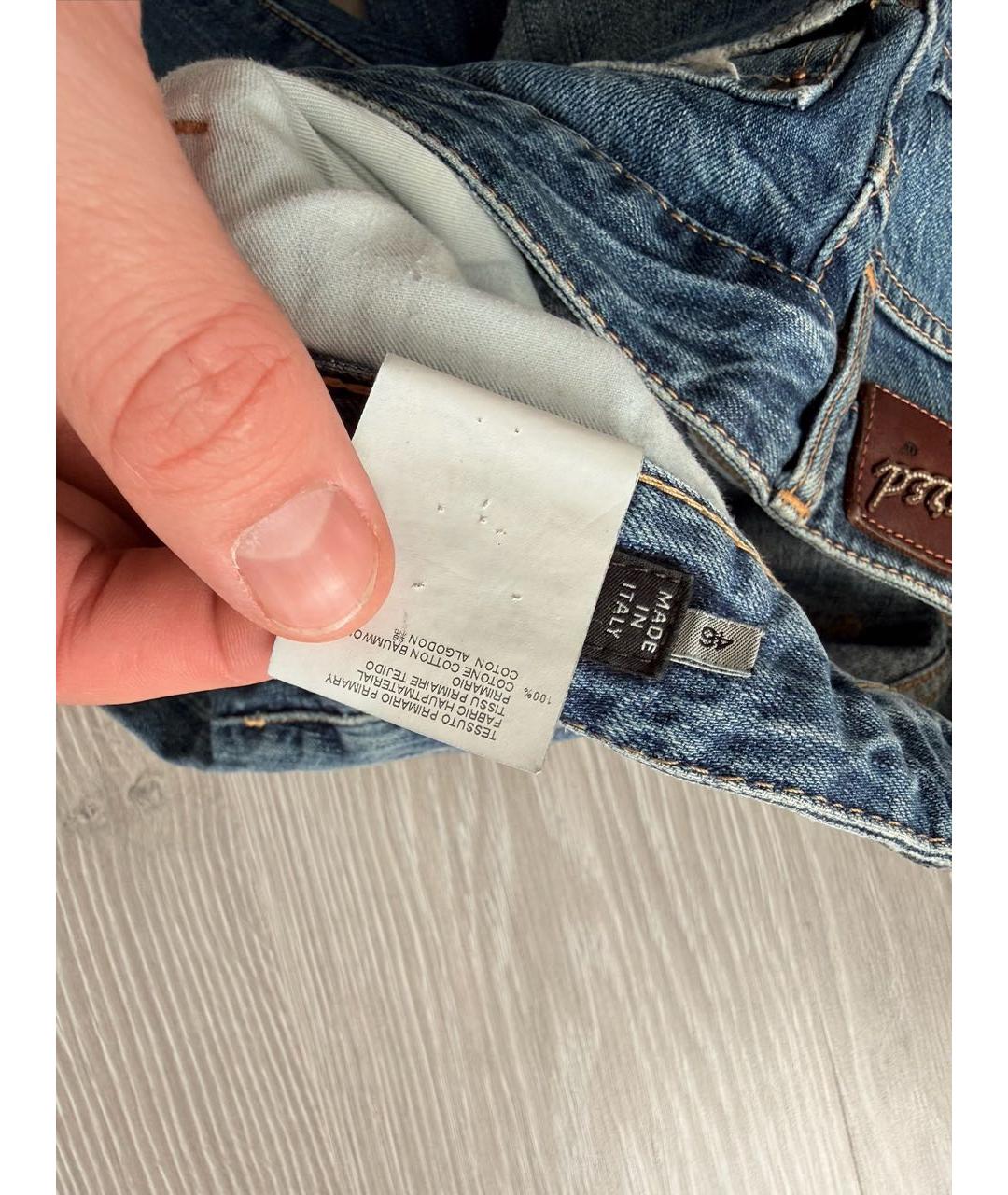 DSQUARED2 Синие хлопковые джинсы скинни, фото 6