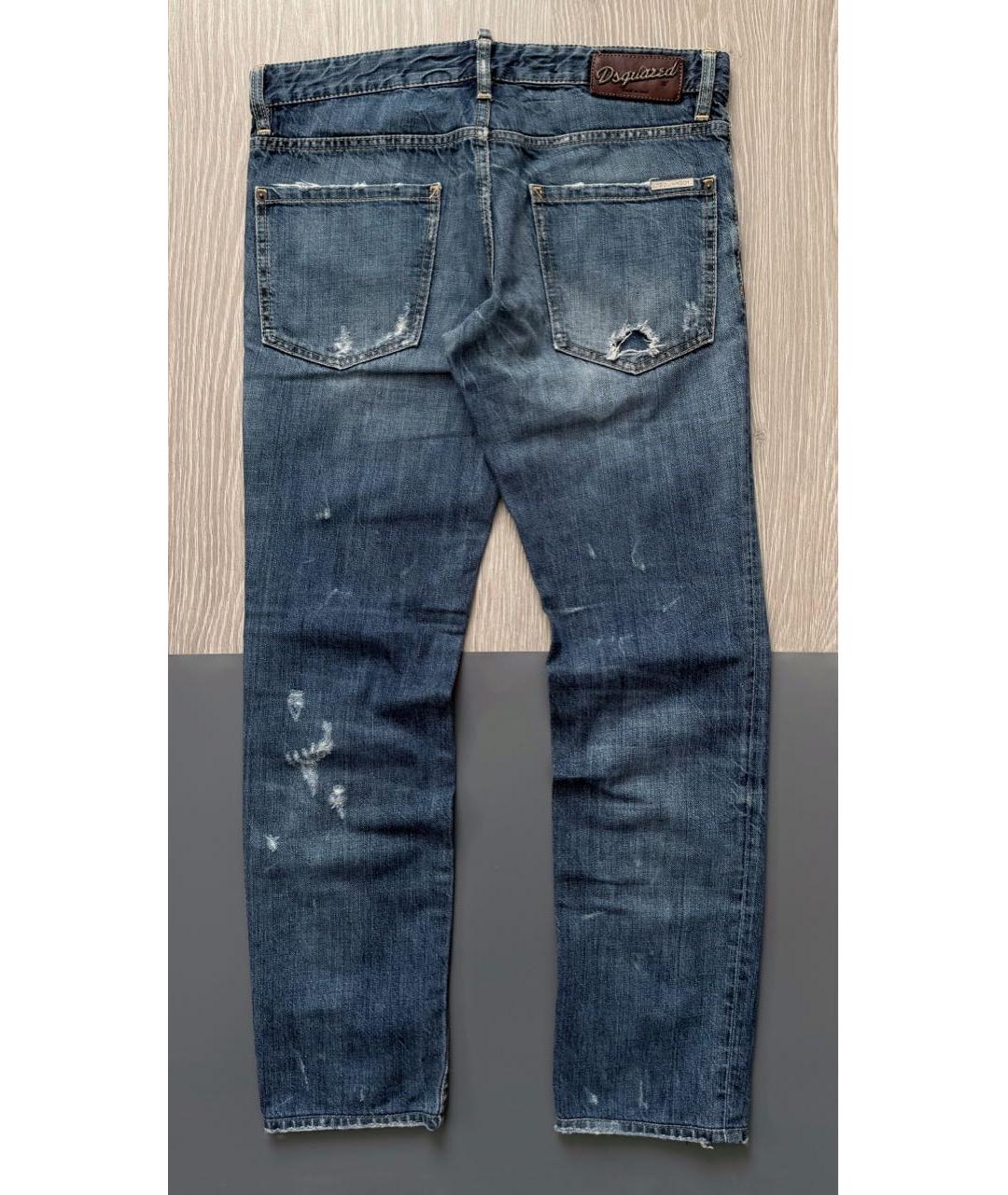 DSQUARED2 Синие хлопковые джинсы скинни, фото 2