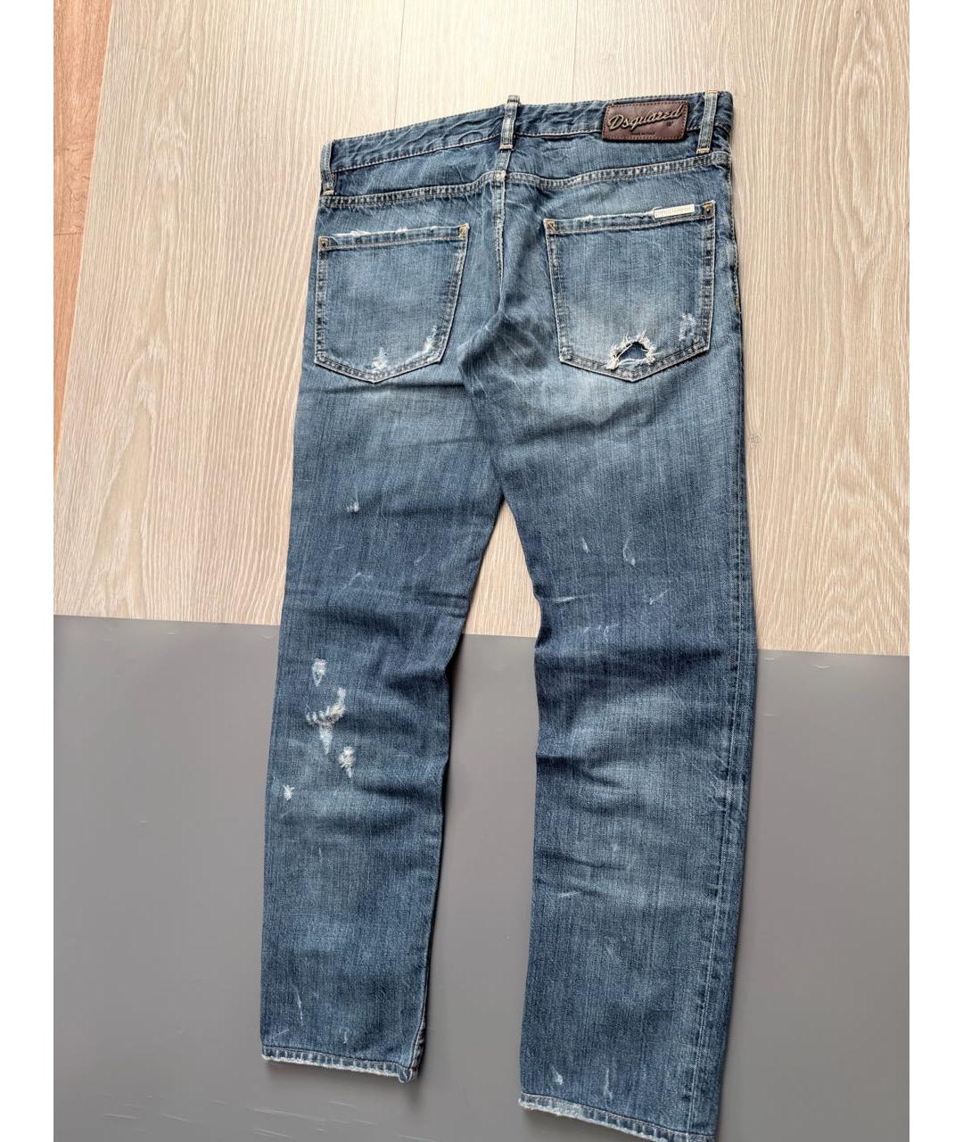 DSQUARED2 Синие хлопковые джинсы скинни, фото 3