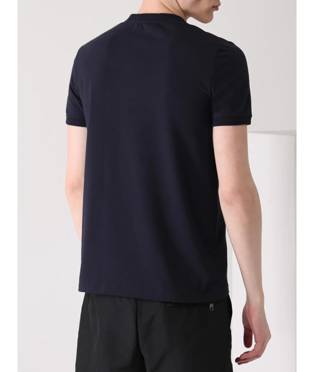 DOLCE&GABBANA Синяя хлопковая футболка, фото 3