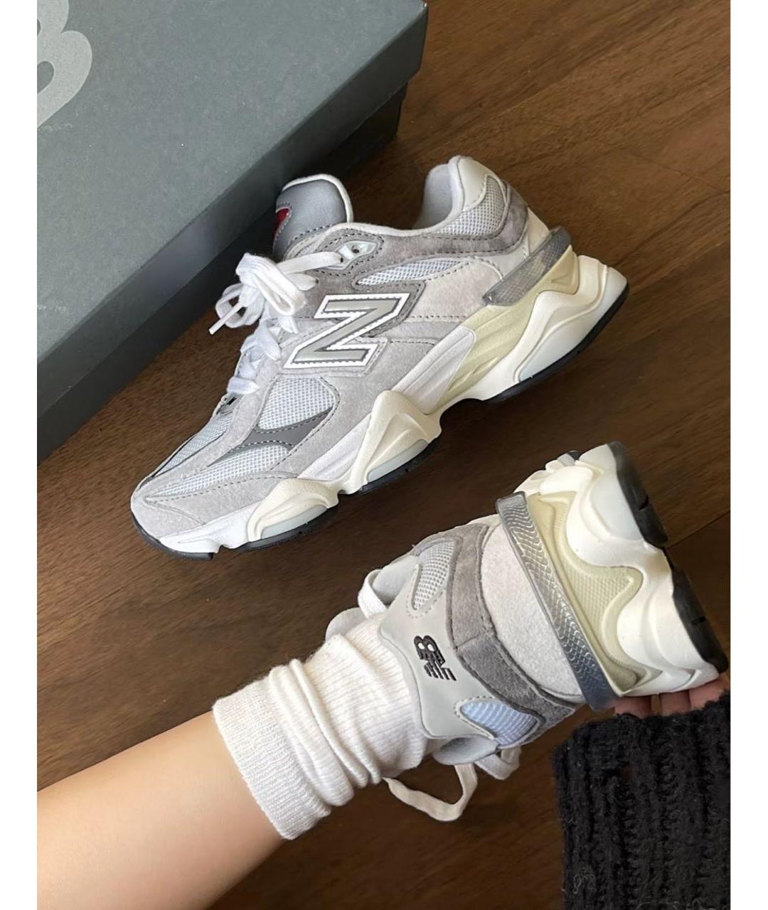 NEW BALANCE Серые текстильные кроссовки, фото 4