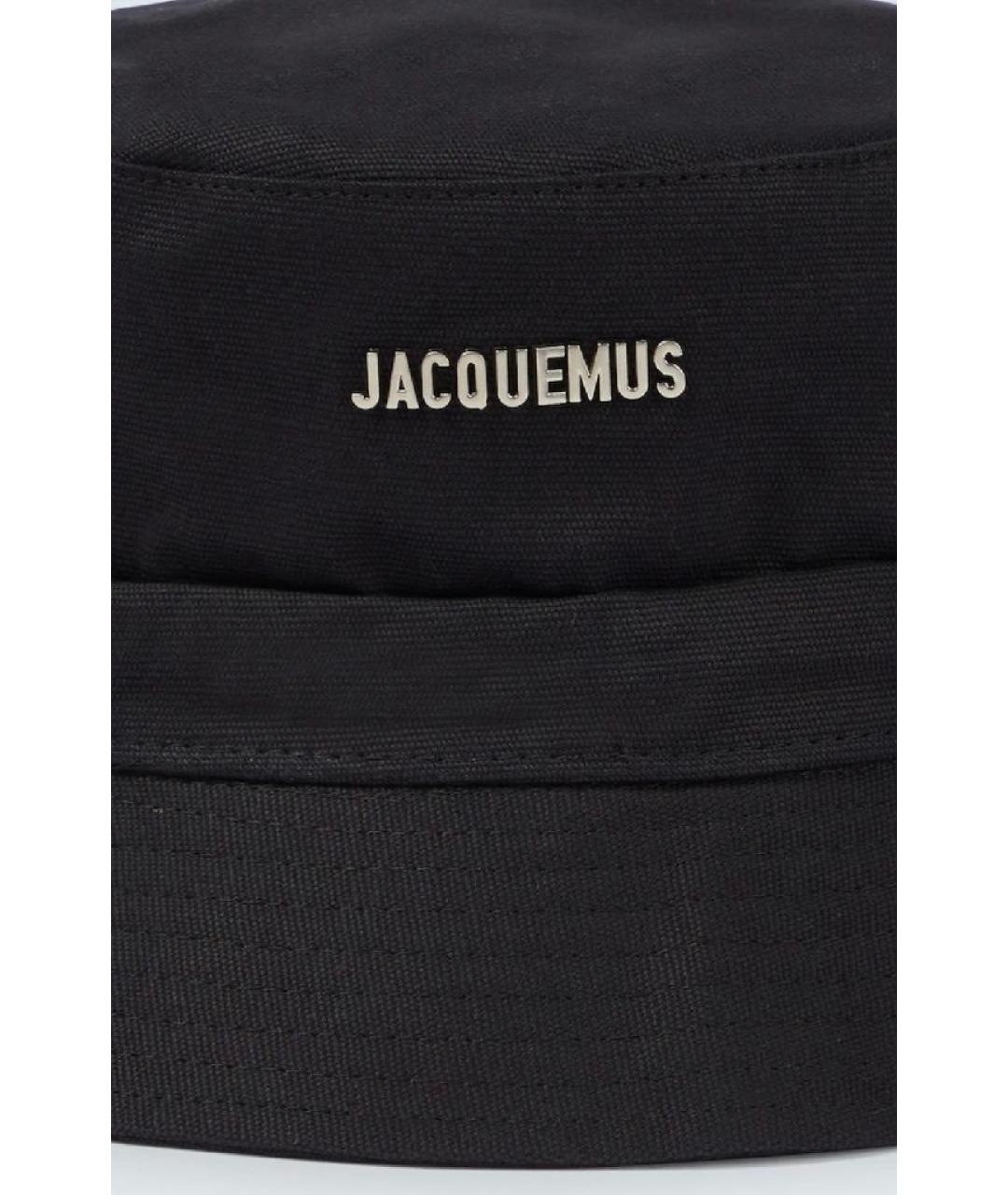 JACQUEMUS Черная хлопковая панама, фото 4