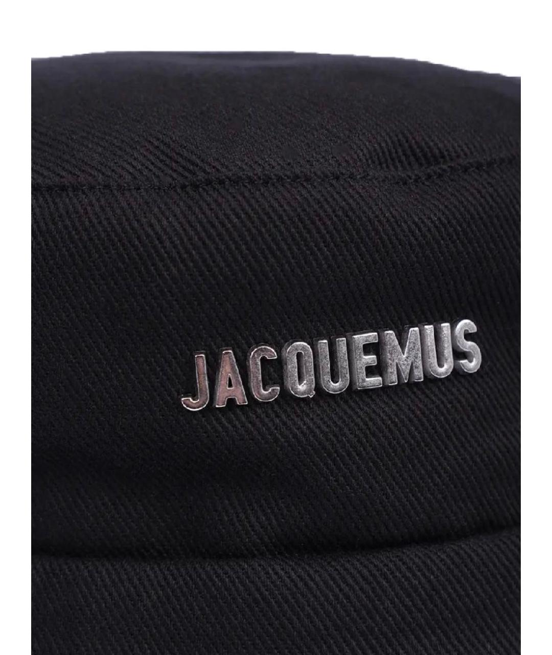 JACQUEMUS Черная хлопковая панама, фото 3