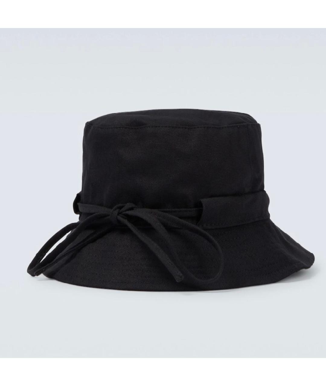 JACQUEMUS Черная хлопковая панама, фото 2