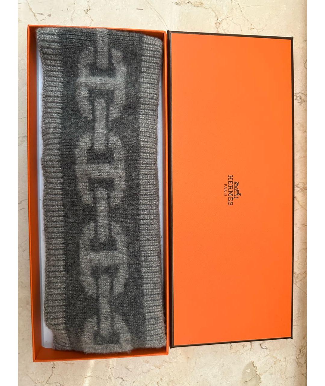 HERMES Антрацитовая повязка, фото 3