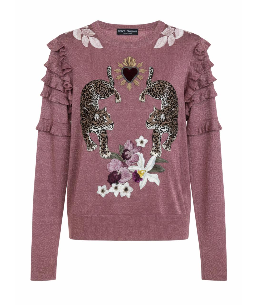 DOLCE&GABBANA Розовый джемпер / свитер, фото 1