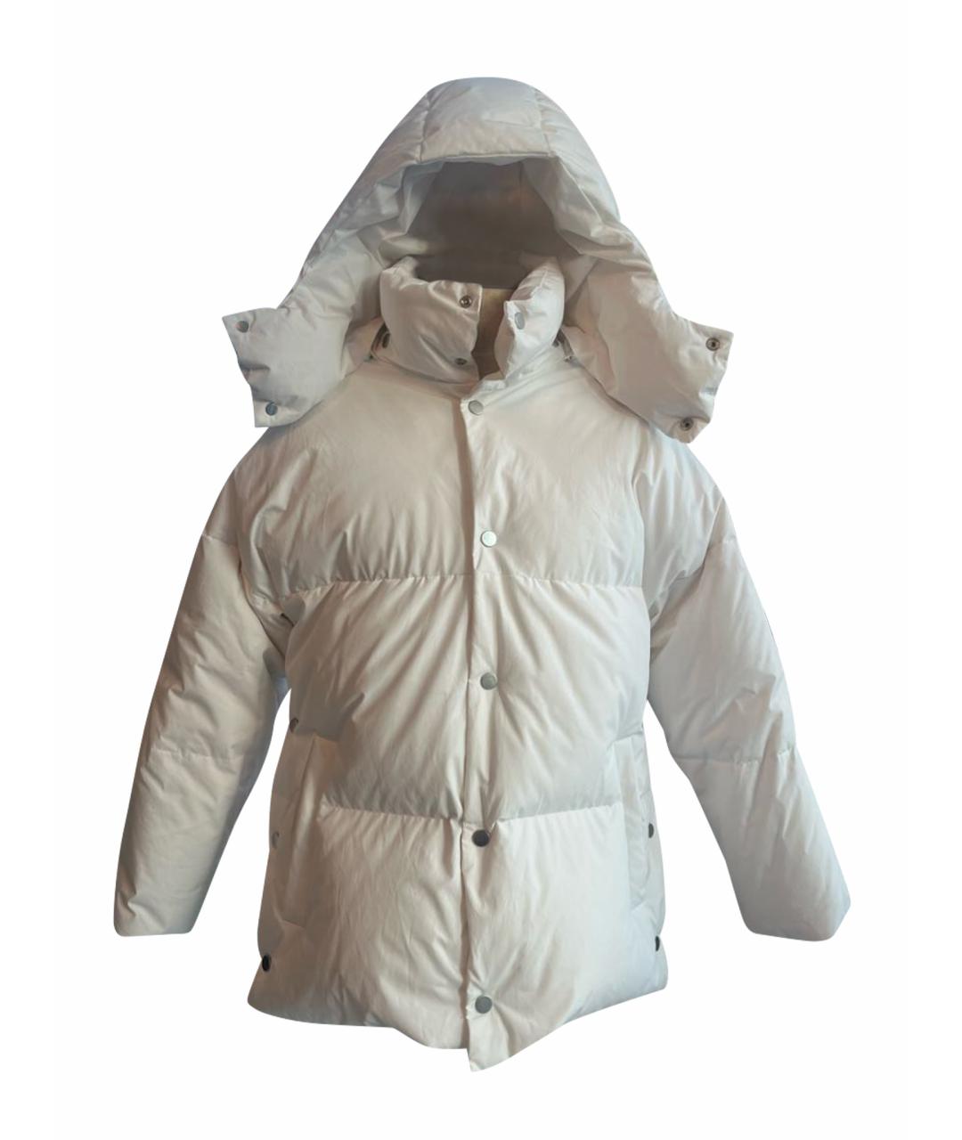 BOTTEGA VENETA Белый пуховик, фото 1