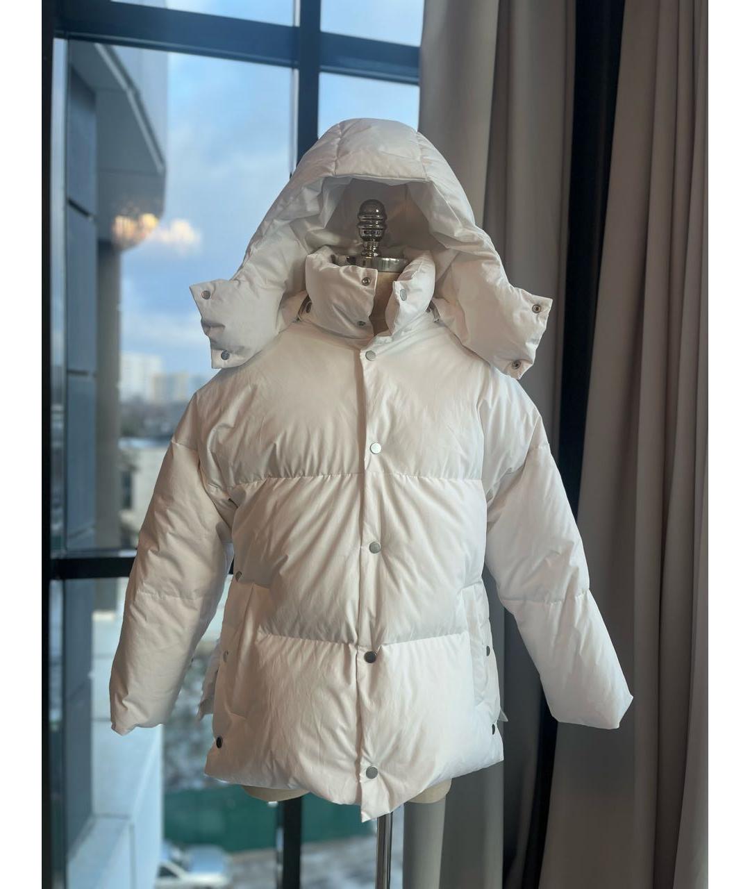 BOTTEGA VENETA Белый пуховик, фото 9