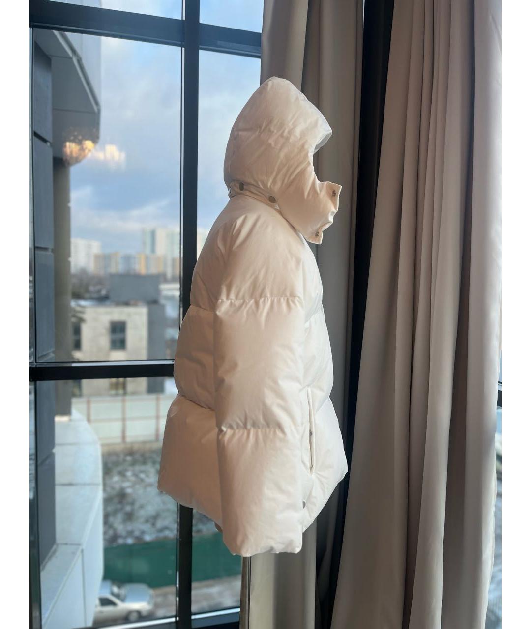 BOTTEGA VENETA Белый пуховик, фото 2