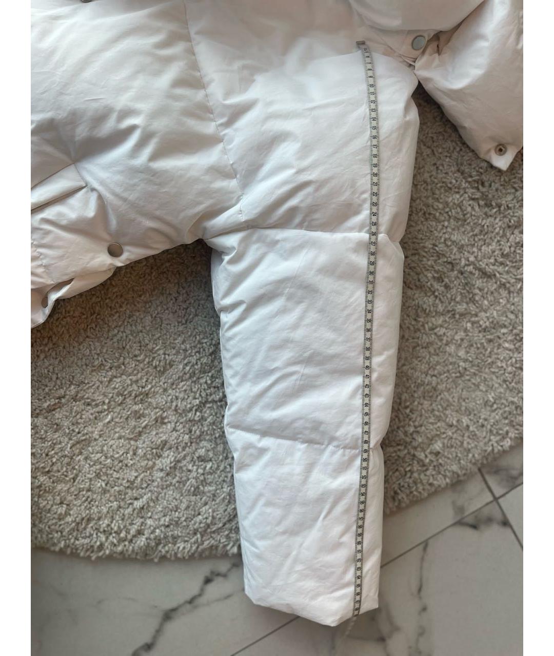 BOTTEGA VENETA Белый пуховик, фото 8
