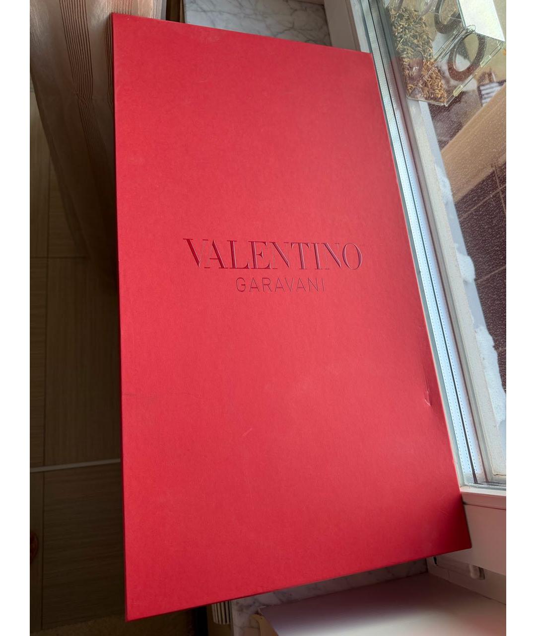 VALENTINO Коричневые кожаные сапоги, фото 6