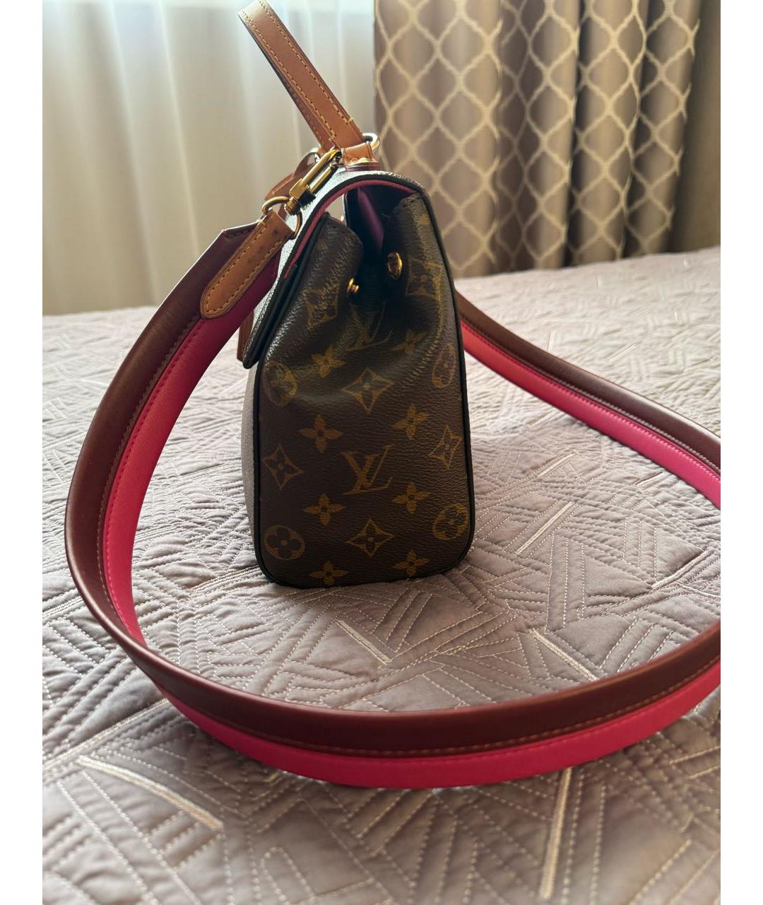 LOUIS VUITTON Коричневая сумка с короткими ручками, фото 8