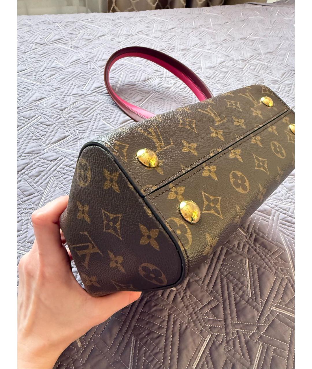 LOUIS VUITTON Коричневая сумка с короткими ручками, фото 7