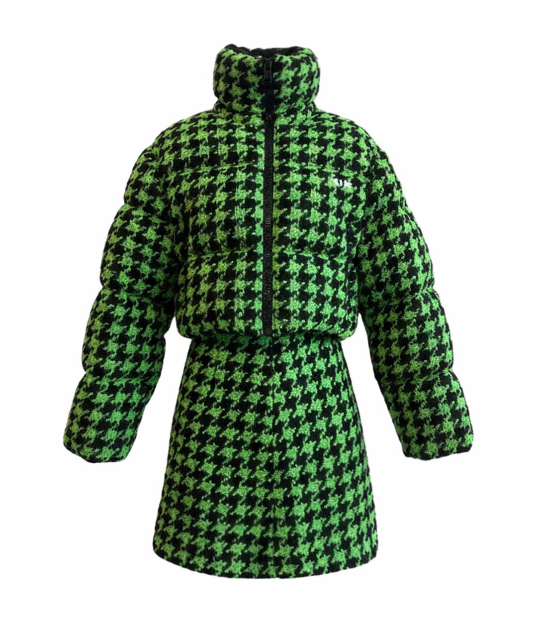 MSGM Зеленый кашемировый костюм с юбками, фото 1