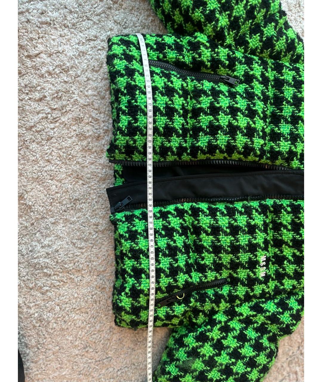 MSGM Зеленый кашемировый костюм с юбками, фото 8