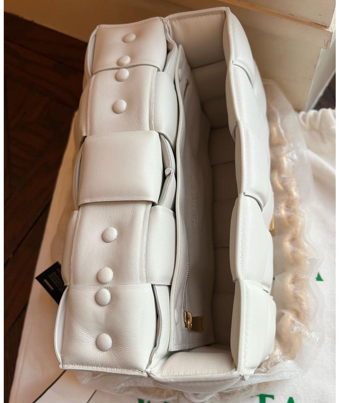 BOTTEGA VENETA Бежевая кожаная сумка через плечо, фото 4