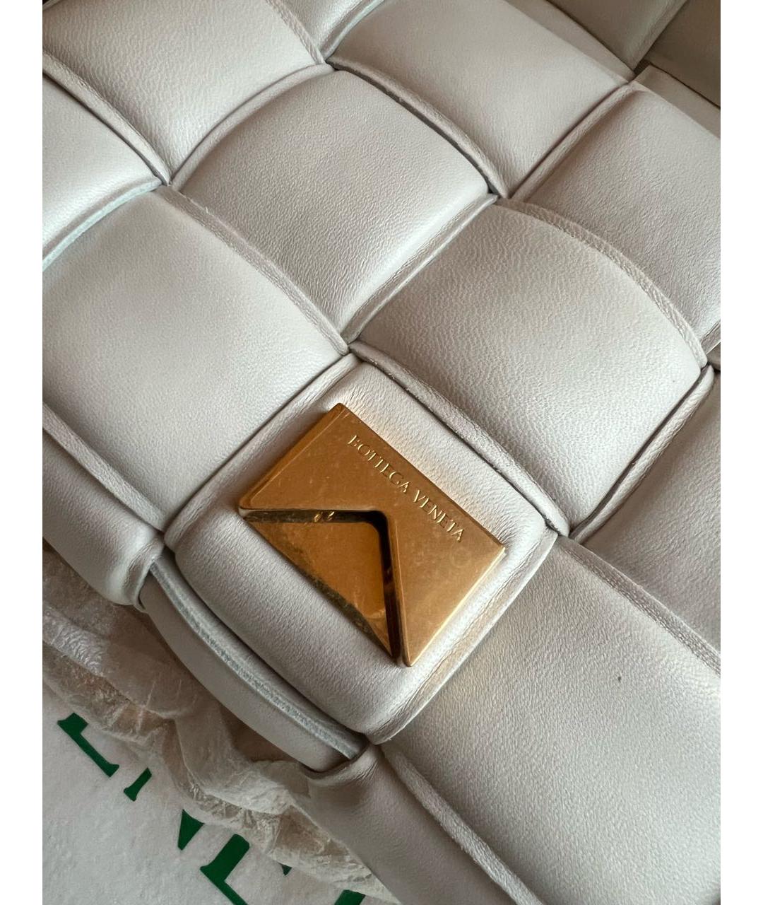 BOTTEGA VENETA Бежевая кожаная сумка через плечо, фото 6