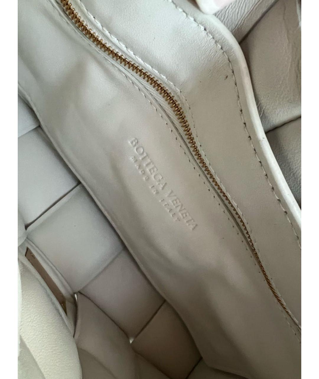 BOTTEGA VENETA Бежевая кожаная сумка через плечо, фото 5