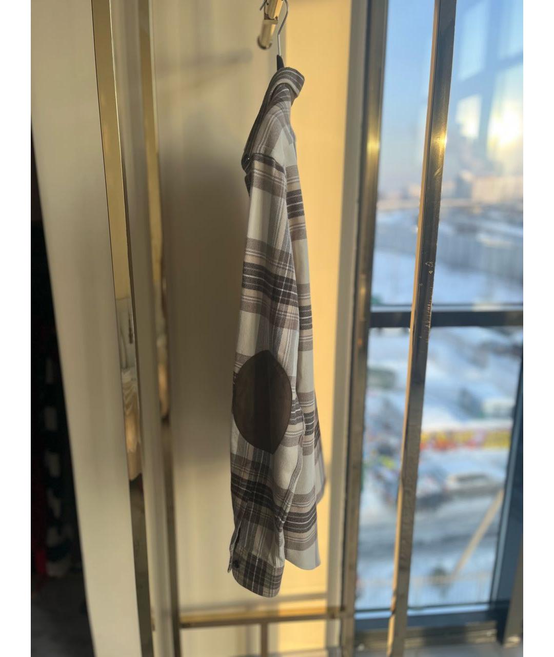 RALPH LAUREN Бежевая хлопковая классическая рубашка, фото 2