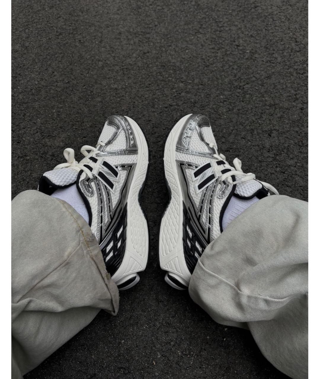 NEW BALANCE Белые текстильные кроссовки, фото 6