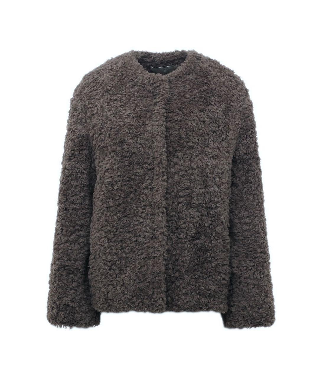 ANTONELLI FIRENZE Серая полиэстеровая шуба, фото 1